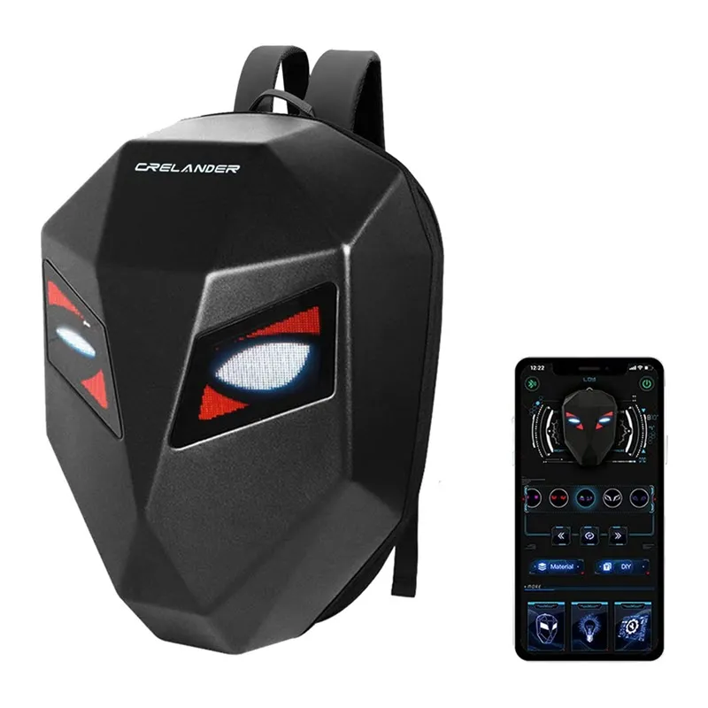 CRELANDER LED Knight Backpack with Bluetooth APP Control Waterproof
